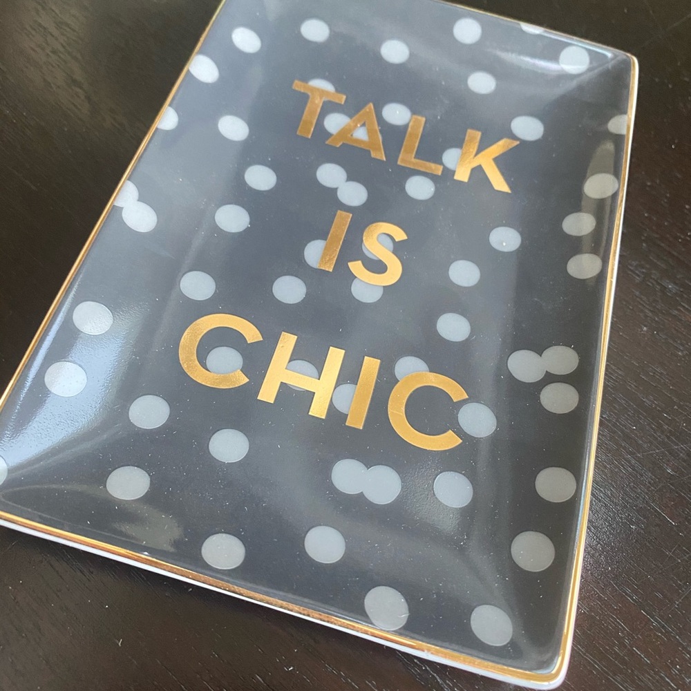 Talk is Chic tray